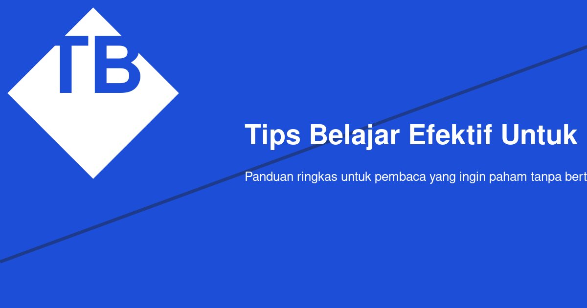 Cara Belajar Efektif untuk Ujian Saat Jadwal Padat